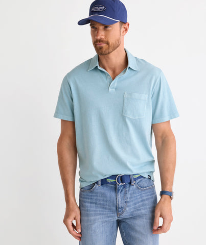 Vineyard Vines Surf Polo - Del Mar Blue