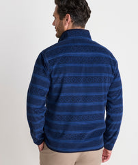 Vineyard Vines Harbor Fleece 1/4 Snap - Moonshine Fairisle
