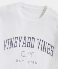 Vineyard Vines Heritage Wash LS Tee - White Cap