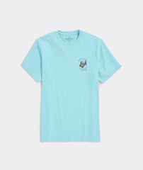 Vineyard Vines Anchors Down Bottoms Up SS Tee - Aqua Haze