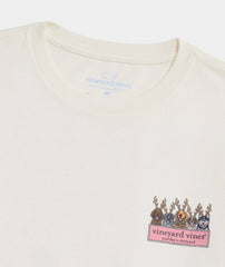 Vineyard Vines Reindeer Pups LS Tee - Marshmallow