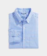 Vineyard Vines Gingham OTG Brrr Shirt - Newport Blue
