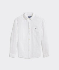 Vineyard Vines Linen Shirt - White Cap