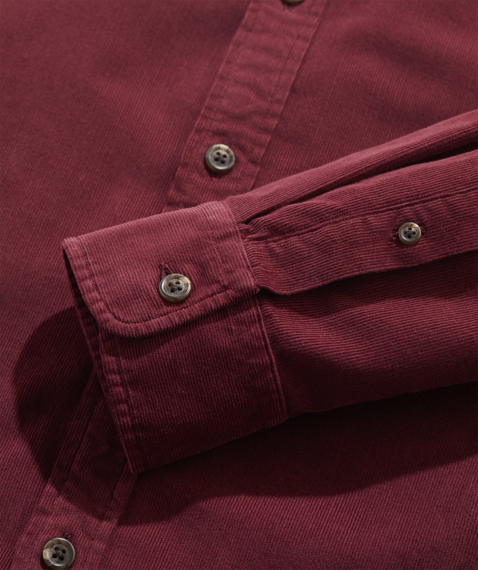 Vineyard Vines Corduroy Spread Collar Shirt - Crimson