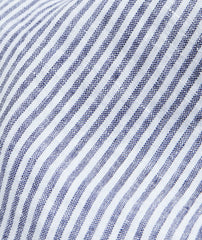 Vineyard Vines Stripe Linen Short Sleeve Button Down - Nautical Navy