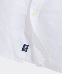 Vineyard Vines Solid Linen Shirt - White Cap