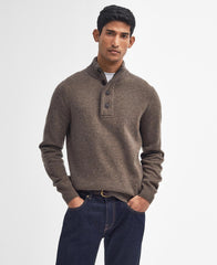 Barbour Essential Patch Half Zip - Dark Stone
