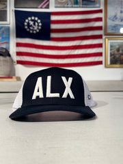 ALX Trucker Hat - Navy/White