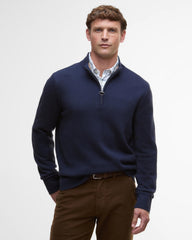 Barbour Kelson Half Zip Knitted Jumper - Navy