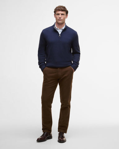 Barbour Kelson Half Zip Knitted Jumper - Navy
