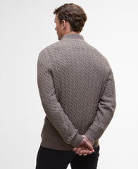 Barbour Ramsden Half Zip Knitted Jumper - Military Marl