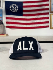 ALX Trucker Hat - Navy/White