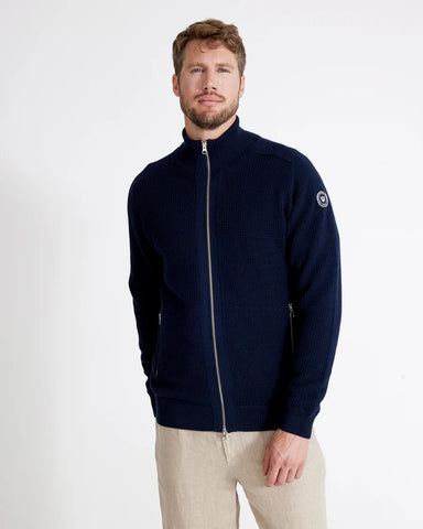 Holebrook Calle Windproof Full Zip Sweater - Navy