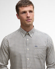 Barbour Padshaw Tailored Gingham Shirt - Washed Stone