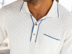 Criquet Bungalow Sweater Polo - White