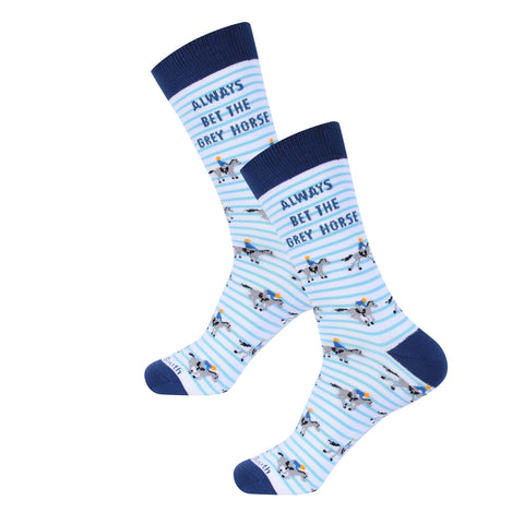 Bet The Grey Horse Socks
