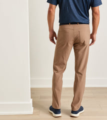 Peter Millar Brevard Performance Flannel Five Pocket Pant - Dark Amber
