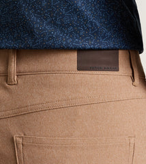Peter Millar Brevard Performance Flannel Five Pocket Pant - Dark Amber
