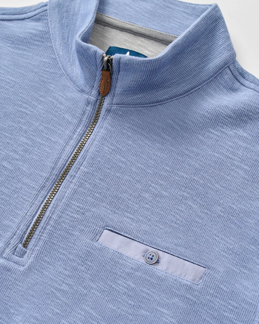 Johnnie-O Flame Stitch Zip - Cloudburst