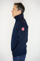 Holebrook Gregor Wind Proof 1/4 Zip Sweater - Navy