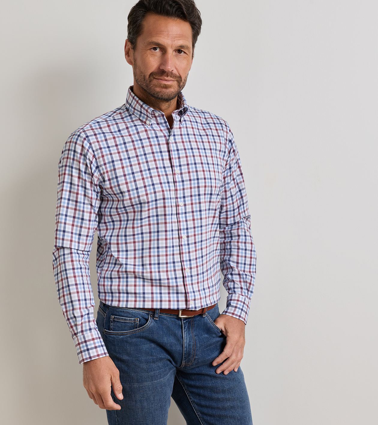 Peter Millar Elliot Crown Lite Cotton Stretch Sport Shirt - Lakeside