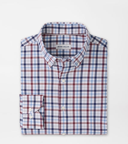 Peter Millar Elliot Crown Lite Cotton Stretch Sport Shirt - Lakeside