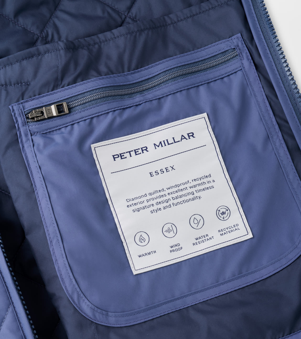 Peter Millar Essex Vest - Crown Blue