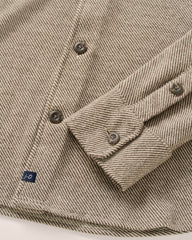 Johnnie-O Carl Stretch Knit Flannel Lodge Shirt - Havana