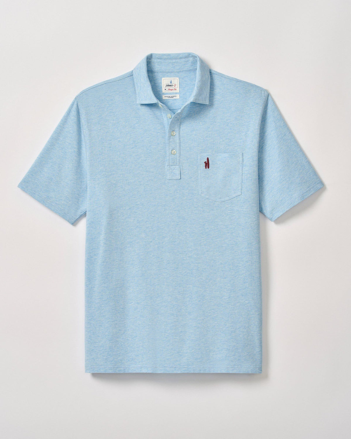 Johnnie-O Original 4 Button Polo - Heather Cloud Blue