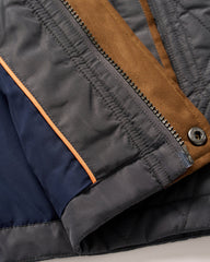 Johnnie-O Juno Quilted Snap Jacket - Dark Grey