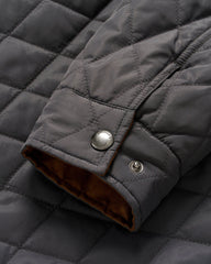 Johnnie-O Juno Quilted Snap Jacket - Dark Grey