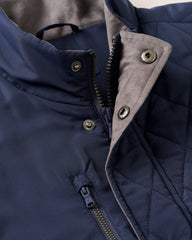 Johnnie-O Juno Quilted Snap Jacket - Navy