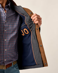 Johnnie-O Juno Quilted Snap Jacket - Dark Grey