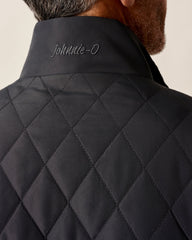 Johnnie-O Juno Quilted Snap Jacket - Dark Grey