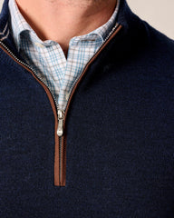 Johnnie-O Raynor Merino 1/4 Zip - Navy