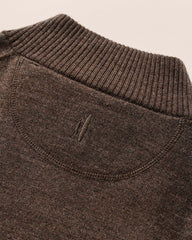 Johnnie-O Raynor Merino 1/4 Zip - Cocoa