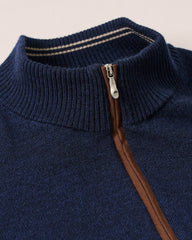 Johnnie-O Raynor Merino 1/4 Zip - Navy