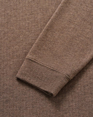 Johnnie-O Rubin Herringbone Cashmere Blend 1/4 Zip - Bison
