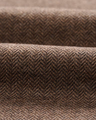 Johnnie-O Rubin Herringbone Cashmere Blend 1/4 Zip - Bison