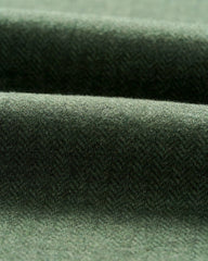 Johnnie-O Rubin Herringbone Cashmere Blend 1/4 Zip - Moss