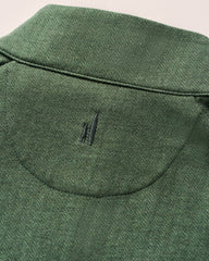 Johnnie-O Rubin Herringbone Cashmere Blend 1/4 Zip - Moss