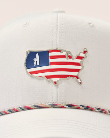 Johnnie-O Flagler Logo Hat - White