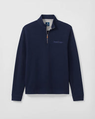 Johnnie-O Flame Stitch Zip - Navy