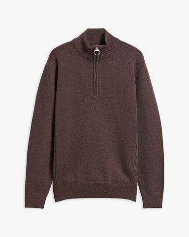 Barbour Holden Half Zip - Dark Oak