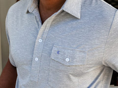 Criquet Heather Performance Sport Players Shirt - Steely Dan