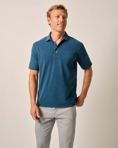Johhnie-O Original 4 Button Polo Coastal Wash - Sport Navy