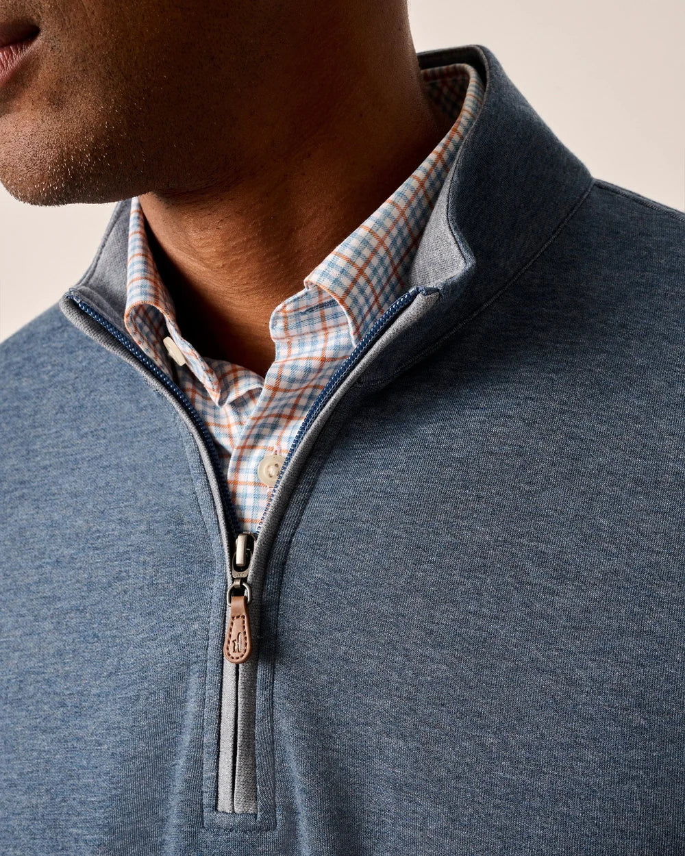 Johnnie-O Sully Quarter Zip - Helios Blue