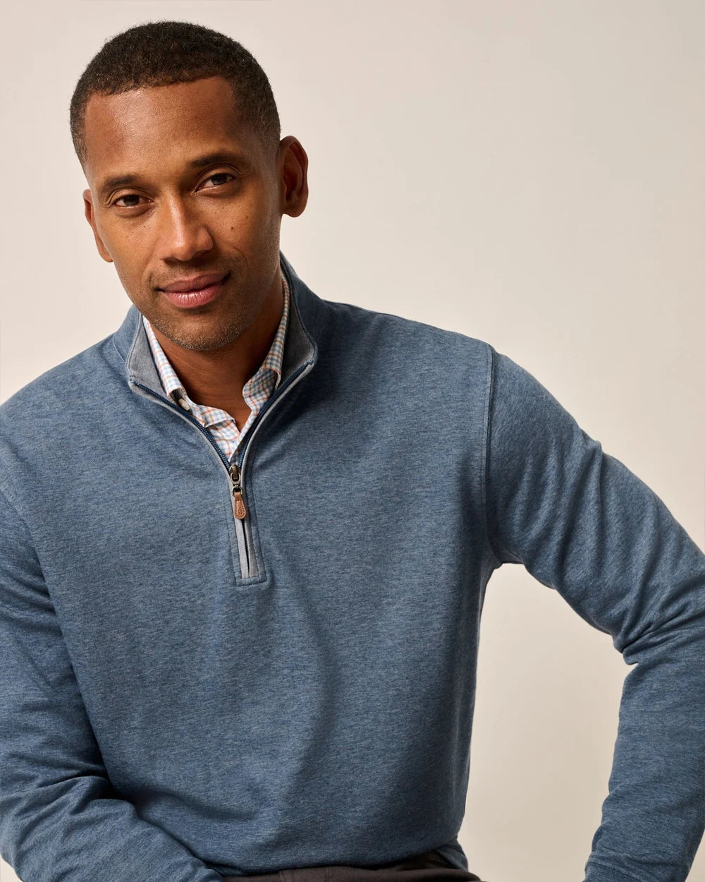 Johnnie-O Sully Quarter Zip - Helios Blue