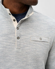 Johnnie-O Cove Stripe Henley - Cream