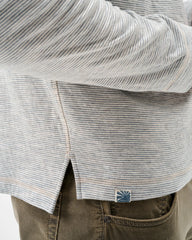 Johnnie-O Cove Stripe Henley - Cream